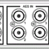 iAM-MIX16 audio mix monitor - Sum, solo, or mute Rear Panel Vector